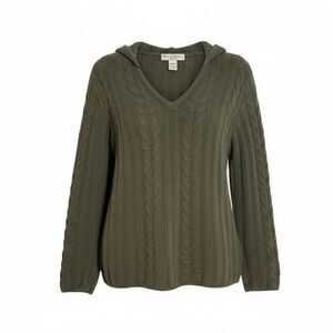 Colorado Clothing Luxury Knits Super Soft Pullover Hooded Sweater Green Medium